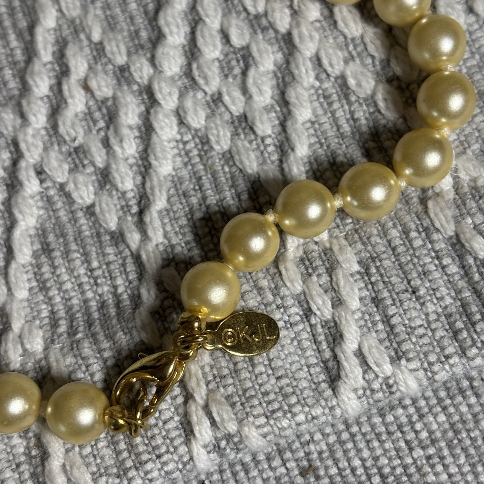 KJL Kenneth Jay Lane Faux Pearl Necklace strand  … - image 4