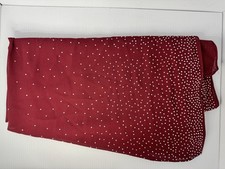 Women Scarf Shawl Pashmina Wrap Chiffon Burgundy Sparkly