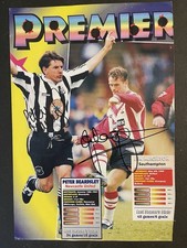 Peter Beardsley Newcastle Utd And Jim Magilton Southampton Fc Signed Picture