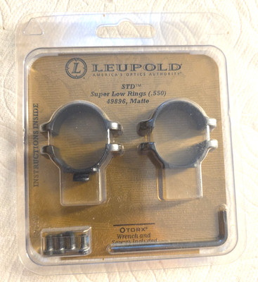 Leupold STD Super Low Rings(.550), 49896, Matte