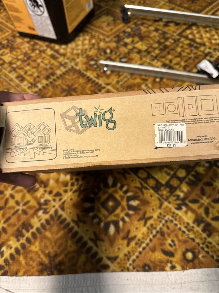 Twig Building Set by Fat Brain Toy Co. Quality Wood Blocks STEM Slow Toys OOP - Image 2 of 3