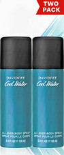 Two Pack Davidoff Cool Water All Over Body Spray Deodorant for Men 150ml