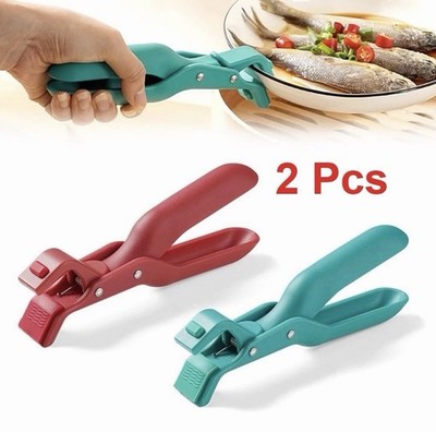 2Pcs Silicone Anti-Scald Bowl Clips Non-Slip Heat Resistant Kitchen Holder