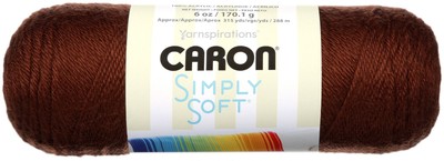 3er Pack Caron Simply Soft Solids Garn - Schokolade H97003-9750