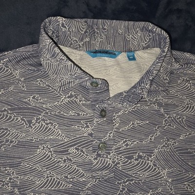 Tori Richard Honolulu Polo Shirt Mens Size Medium Short Sleeve Hawaiian