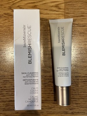 bareMinerals Blemish Rescue Skin-Clearing Anti-Redness Mattifying Primer - NWB 