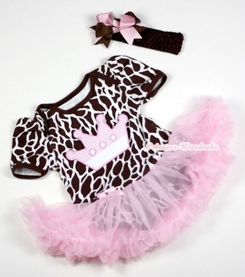 Multi-List Infant Baby Dress Romper Pettiskirt Jumpsuit wif Headband Bow NB-12M