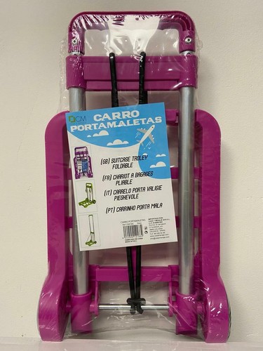 Trolley Rosa Carrello Per Zaino Bimba Bagagli Pacchi Porta Cartella Scuola  Borsa | eBay
