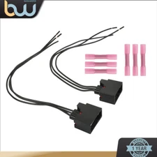 2pcs Front Turn Signal Light Connector Plug Harness For 2007-18 Jeep Wrangler JK