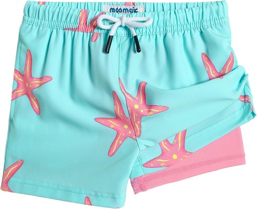 Boys Swim Trunks with Compression Liner Toddler Stretch Swim Shorts - Picture 30 of 162