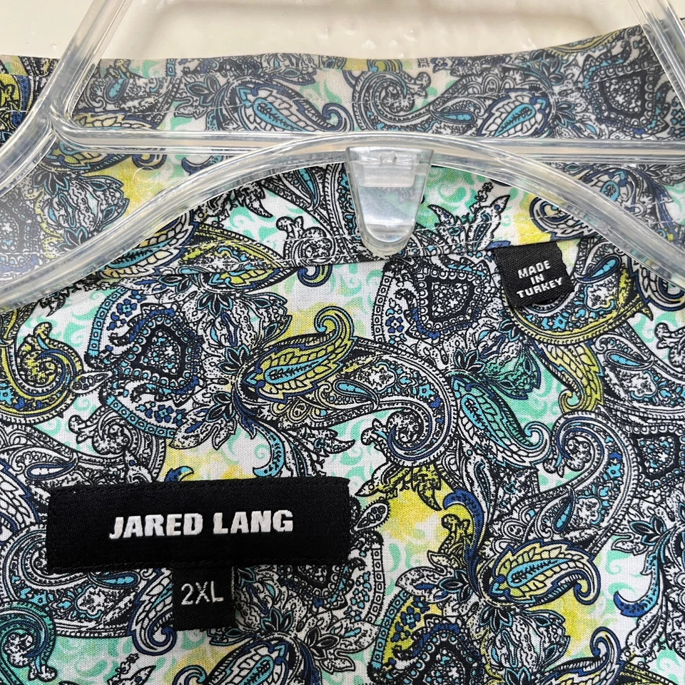 Рубашка мужская Jared Lang 2XL многоцветная пейсли с длинным рукавом хлопок индейка - Изображение 4 из 4