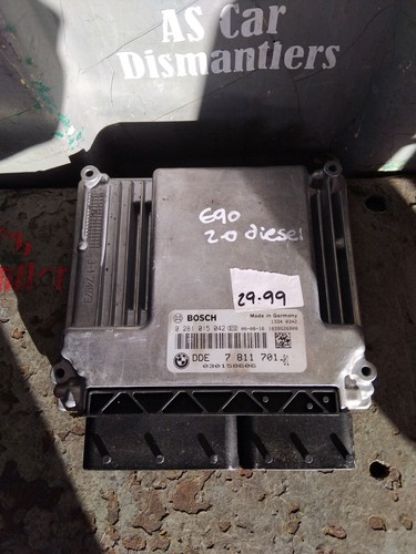 BMW E90 2,0L Diesel Motorsteuergerät Steuergerät 0281015042 - L101 #E2
