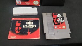 CIB THE HUNT FOR RED OCTUBRE NINTENDO NES VIDEOJUEGO CAJA COMPLETA CON PROTECTOR