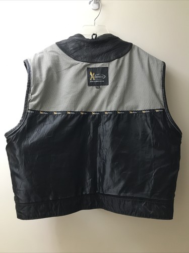 XELEMENT ADVANCED MOTORCYCLE GEAR MEN'S LEATHER BIKER VEST SIZE 5X - Picture 11 of 11