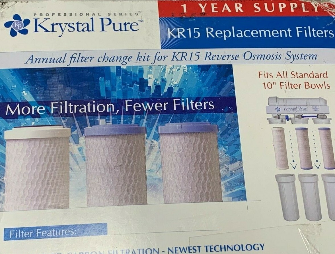 Krystal Pure Replacement Filters KR15 Reverse Osmosis System eBay