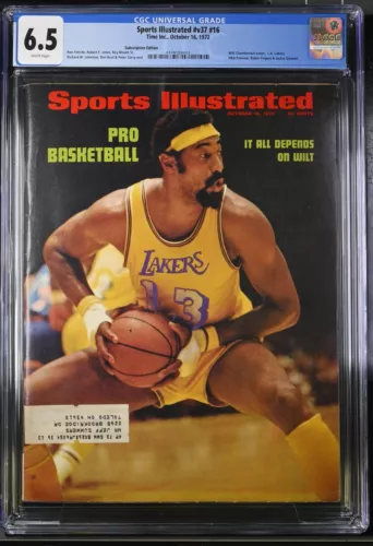 1972 Wilt Chamberlain Sports Illustrated October 16th CGC 6.5
