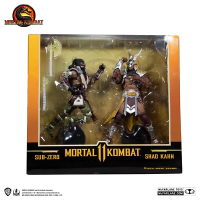 Mortal Kombat 11: Exclusive Sub Zero vs Shao Kahn 2 Pack 7 inch Figure