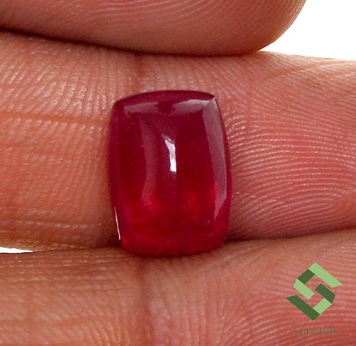 12x9 mm Natural Ruby Sugar Loaf Cushion Shape Cabochon 8.01 CTS Loose Gems GF - Picture 2 of 8