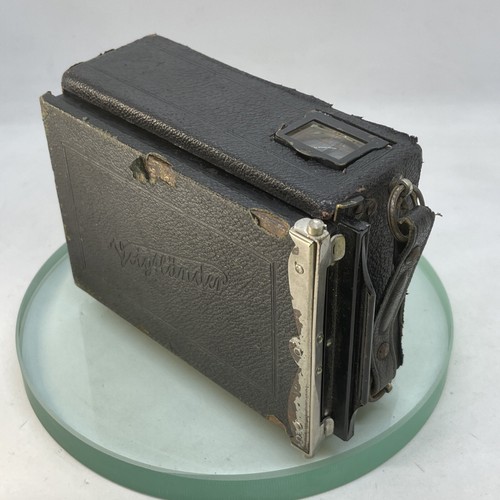 Antike Vintage Voigtlander Bergheil Klappkamera 10x15 cm Doppelverlängerung 371 - Bild 11 von 12
