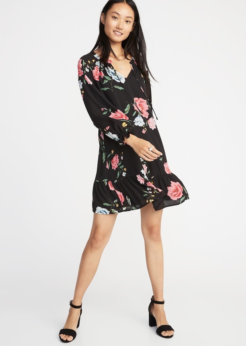 Old Navy Dress Womens XS Floral Print 