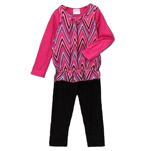 Sugar & Honey Little Girls' Geometric Tunic & Leggings 3 Piece Set - NWT - Bild 1 von 2
