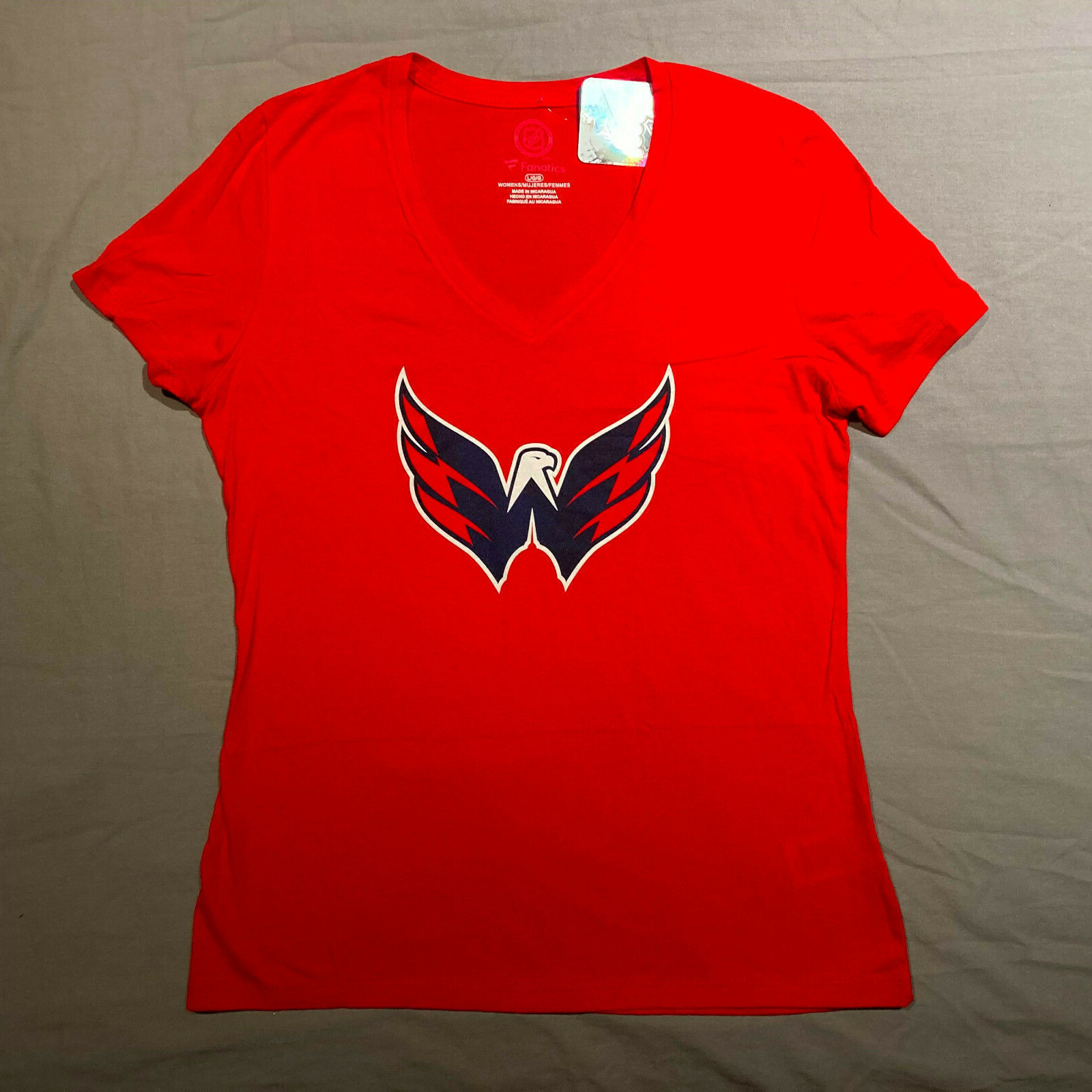 Capitals V Neck L