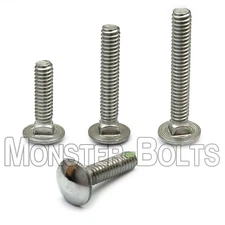 5/16-18 Stainless Steel Carriage Bolts, Grade 18-8, Available in 5/8" to 7" long
