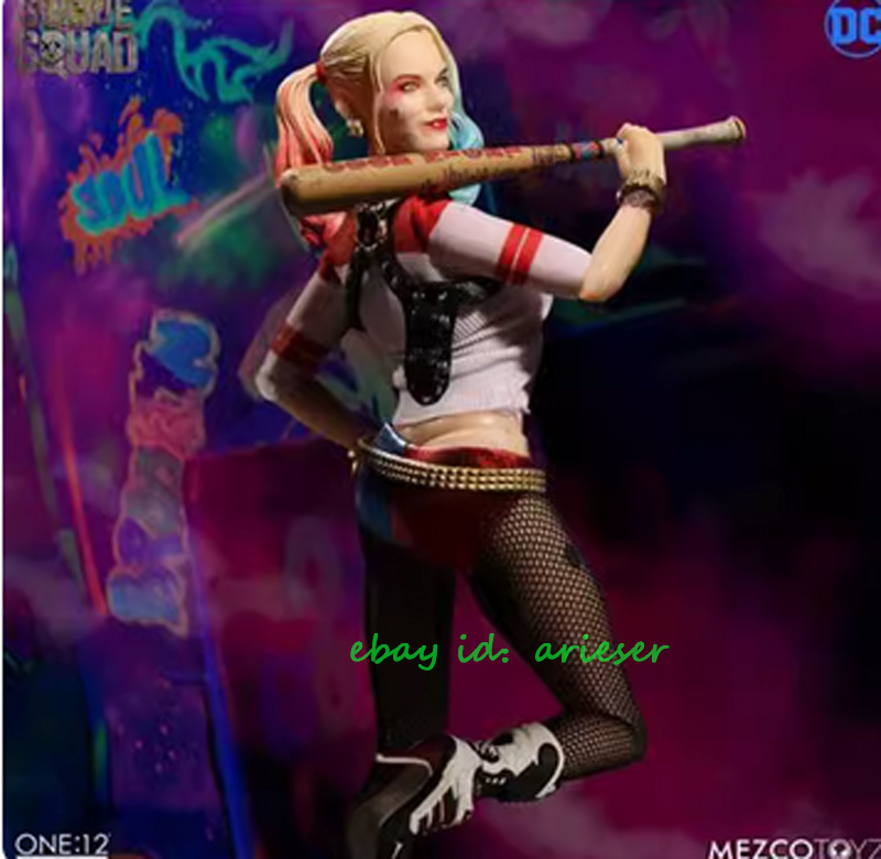 アメコミ HARLEY QUINN 1/12 scale Mezco Toyz 1/12 Suicide Squad Harley Quinn Dc Action Figure