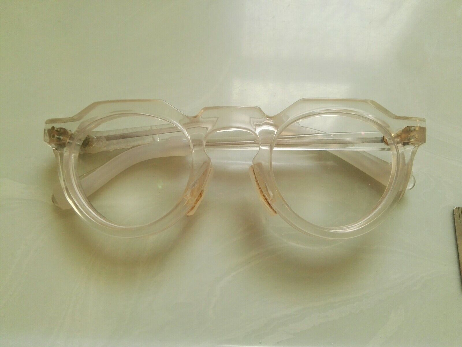 Lesca lunetier Pica Vintage Crown Panto 1950 French Eye Glasses