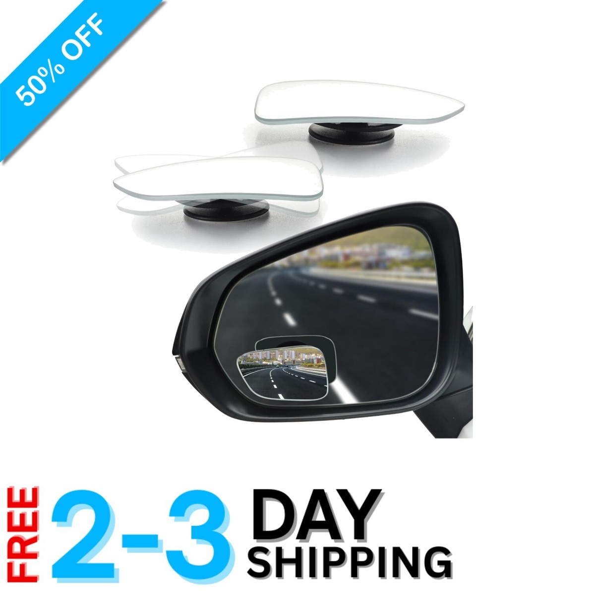 LivTee Blind Spot Mirror, 2'' Round HD Glass Frameless Convex 2pack Side Mirror Blind Spot Rear View Mirrors Exte Ap B0dmst8ljx