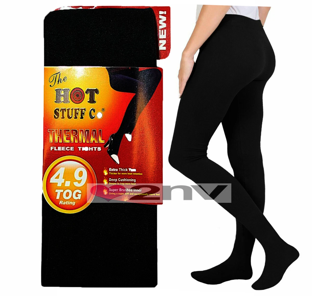 Women's Winter Fleece Lined Opaque Thermal Tights | High Waist Soft  Pantyhose