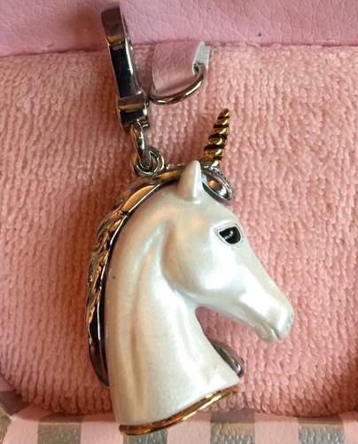 Nuevo con etiquetas 2009 Juicy Couture Blanco Plata Unicornio Dije Yjru3123 - Imagen 7 de 8
