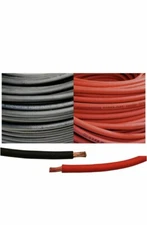 1/0 Gauge 1/0 AWG 10 Feet Red + 10 Feet Black Welding Battery Pure Copper G-05