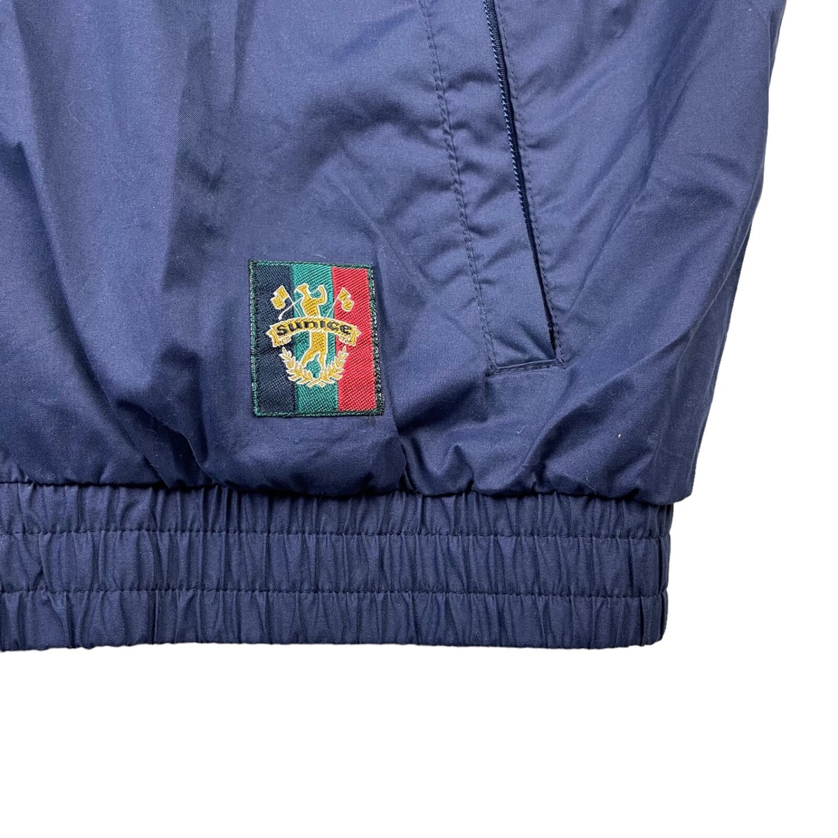 Sunice Men's Full Zip Lined Windbreaker Golf Jacket Navy/Green