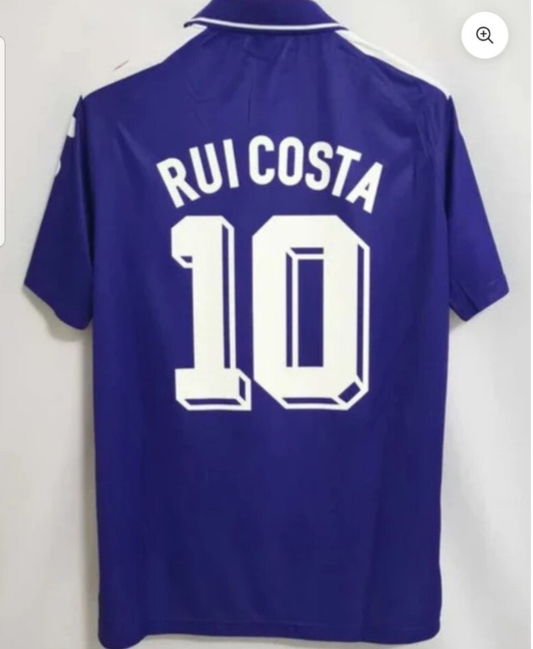 MAGLIA FIORENTINA 1998 99 CALCIO SHIRT RUI COSTA 10 FILA JERSEY VINTAGE