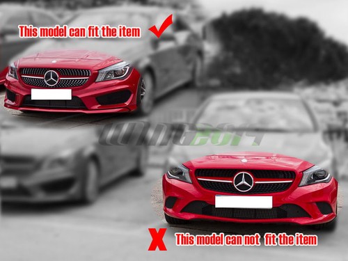Painted Yellow Metal FOR Mercedes BENZ W117 C117 Sport Front Lip Spoiler Cover - Picture 3 of 5