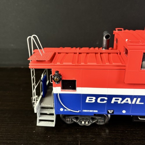 K-Line O Scale BC Rail Extended Vision Caboose Car #1875 NOS Lights & Smoke NIB - Picture 10 of 24