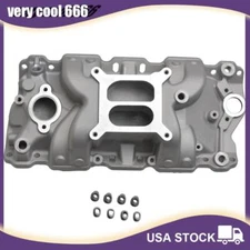 Dual Plane Aluminum Intake Manifold For SBC Small Block Chevy 305 327 350 400