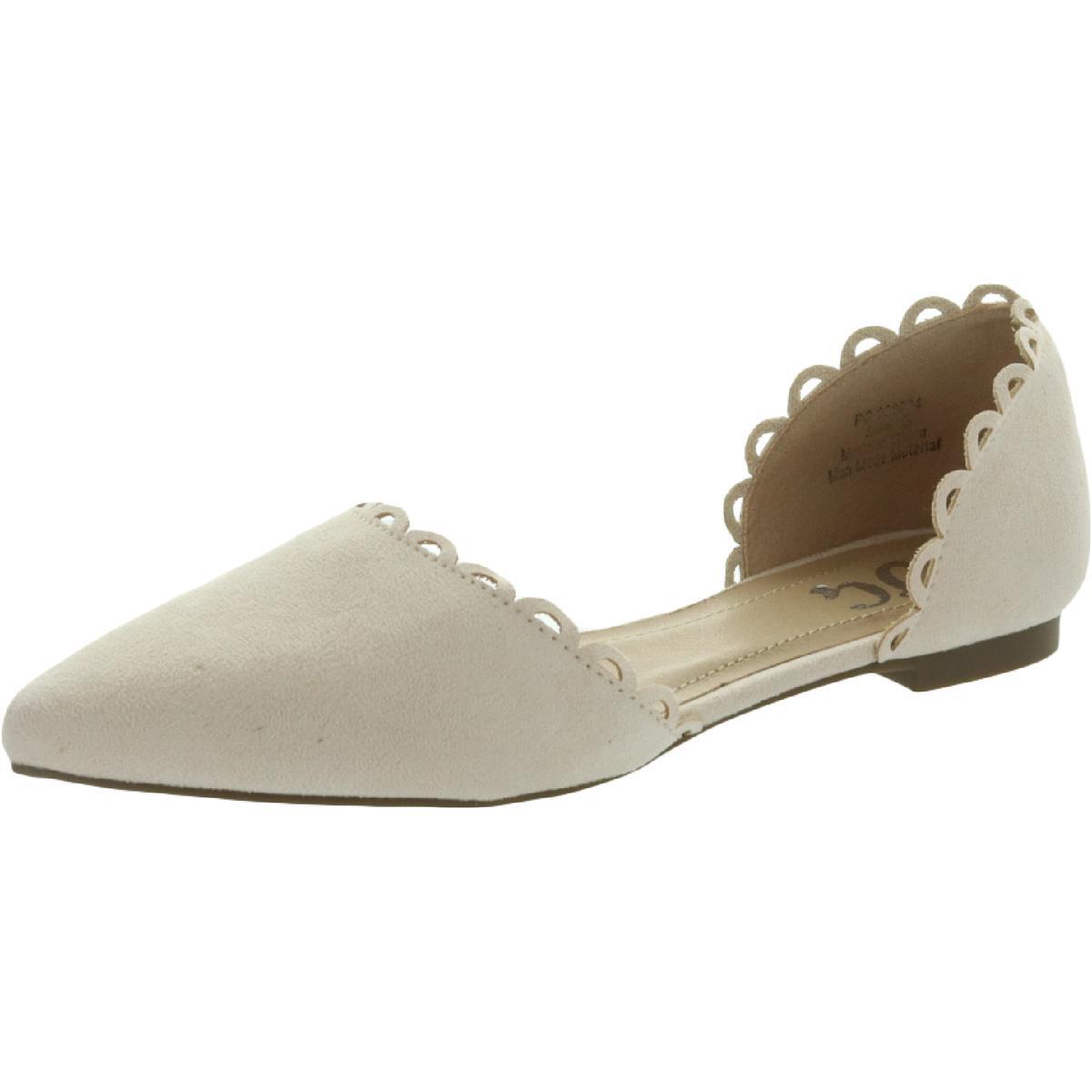 Женские розовые туфли на плоской подошве с острым носком из коллекции J.C. 6 Medium (B,M) BHFO 0455