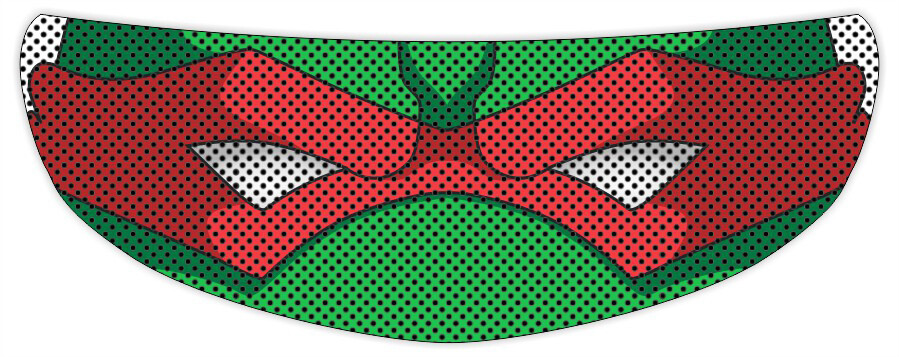 Iron Man Perforated Motorcycle Helmet Visor Tint Shield Sticker - Foto 3