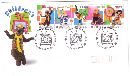1999 FDC Australia. Children's TV. "Television" Pict.FDI "BANANA"
