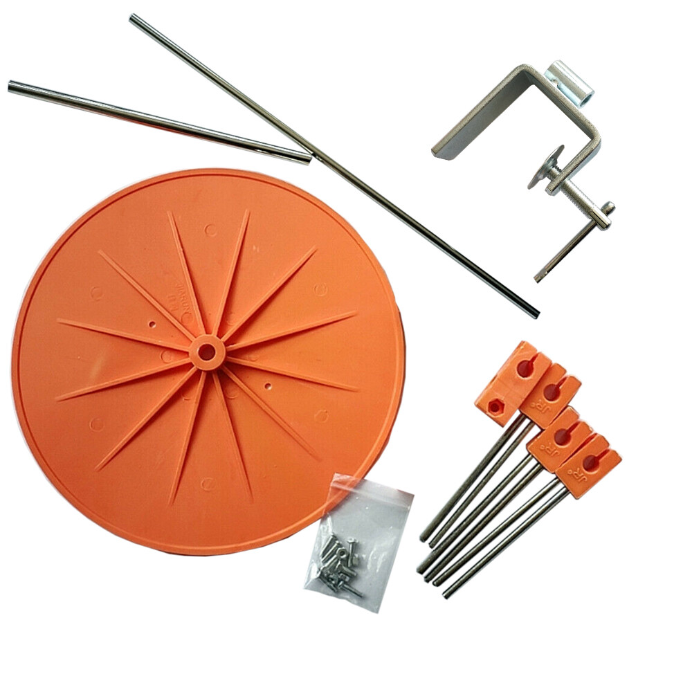 Sewing Machine Binding & Tape Holder Reel With Mounting Clamp, 10" Disc