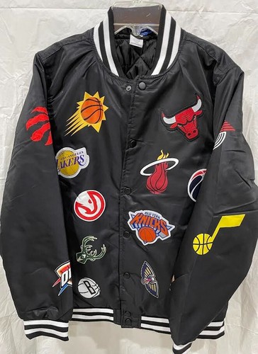 NWT NBA Team Logos Jacket Size 18/20 black