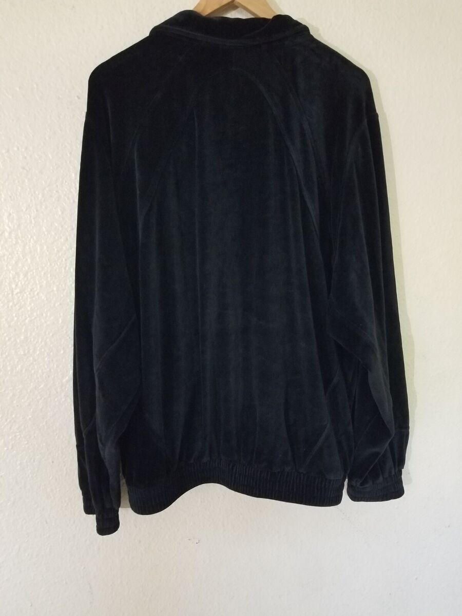 XXL 2XL Vintage Sean John s Black zip Track Jacket Velour Velvet Y2K  supreme