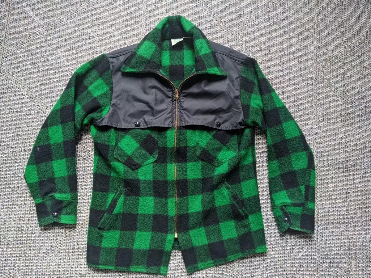Green and black buffalo plaid best sale jacket