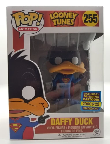 Funko Pop Looney Tunes 255 Daffy Duck (Superman) SDCC 2017 2000 LE