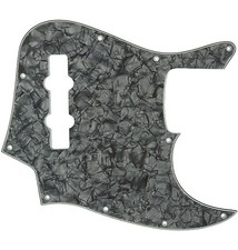 NEW PICKGUARD for USA Fender Standard Jazz Bass 10 Hole Black Pearloid