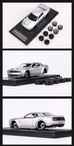 Fine Works FW 1:64 Dodge SRT Hellcat Demon Demon Alloy Car Diecast Model - Picture 14 of 26