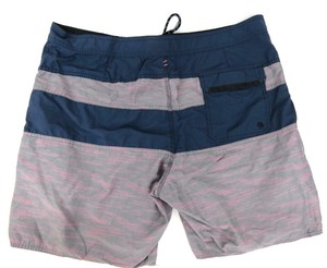 pink and blue swim trunks
