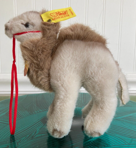 Vintage Steiff Plush Dromedary Camel Hocky 1453/14 Button Ear & Hang Tag Halter - Picture 2 of 9